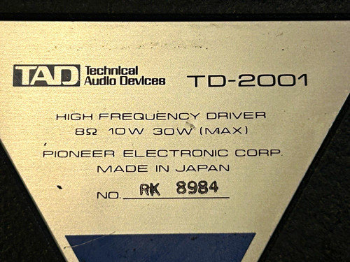 Tad 2001 high - td-2001,